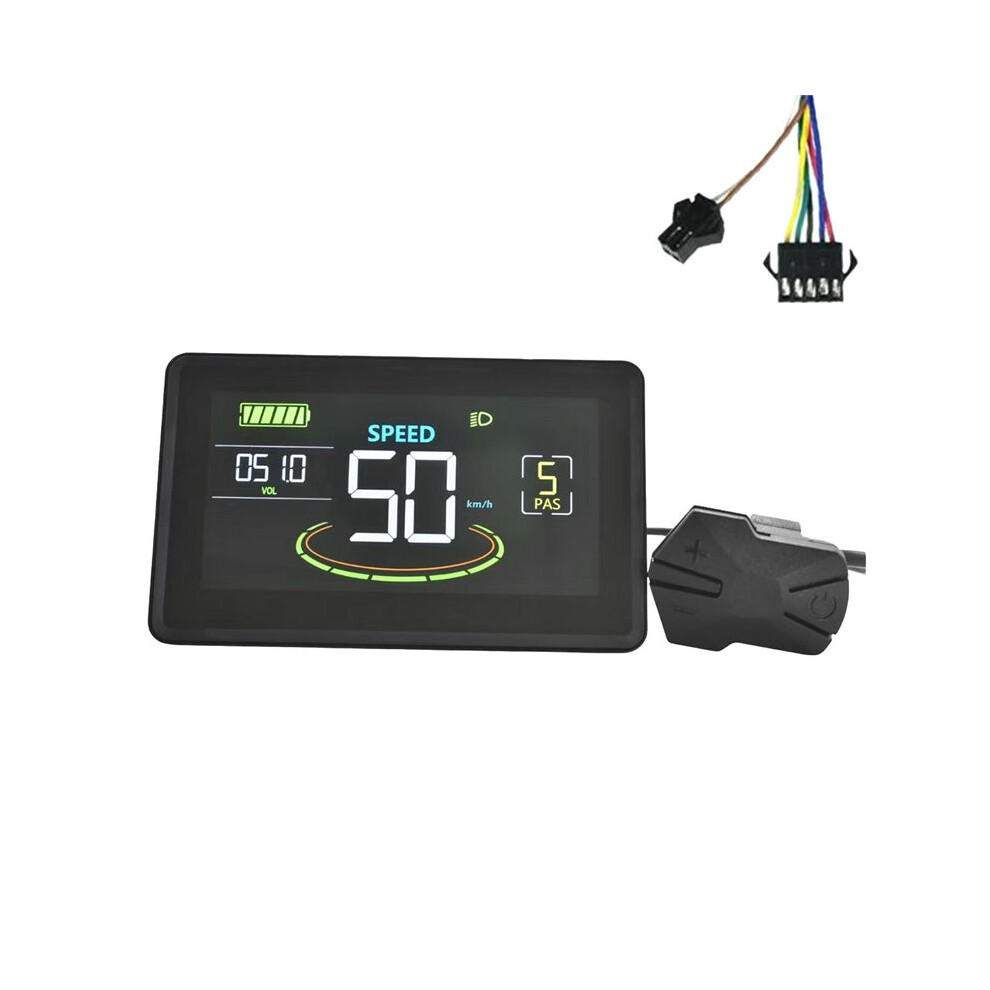 H6c Electric Bike Lcd Display Meter 24V-60V E Scoo 4852983238422