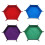 4 Pieces Dice Tray Hexagon Rolling Holder Folding 2
