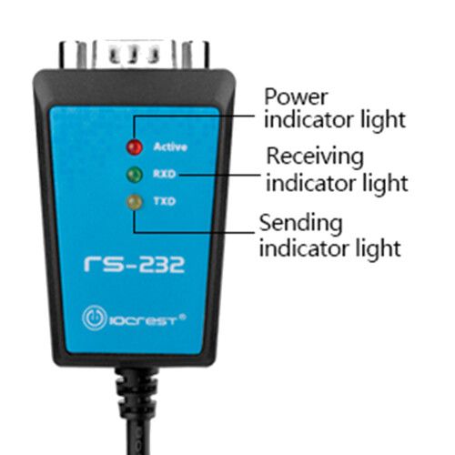 USB 2.0 to DP9 RS232 Com Port Serial Cable Conver 2