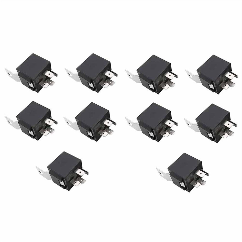 10Pcs Repeater Relay 4 Pins 12V 40A For Auto Car R 4852983259472
