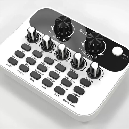 Live Sound Card V8 Mini Audio Interface Podcast Mi 2