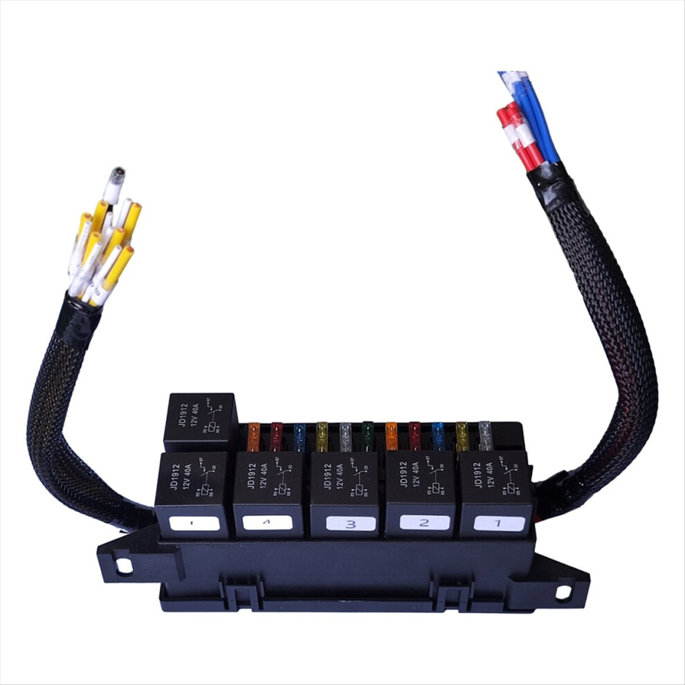 Fuse Relay Box Pre-Wired And With 6 Relays 11 Way 4852983258949