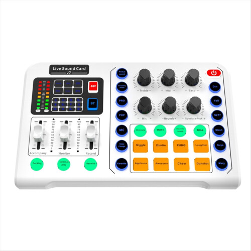 Live Sound Card Audio Studio Recording Interface M