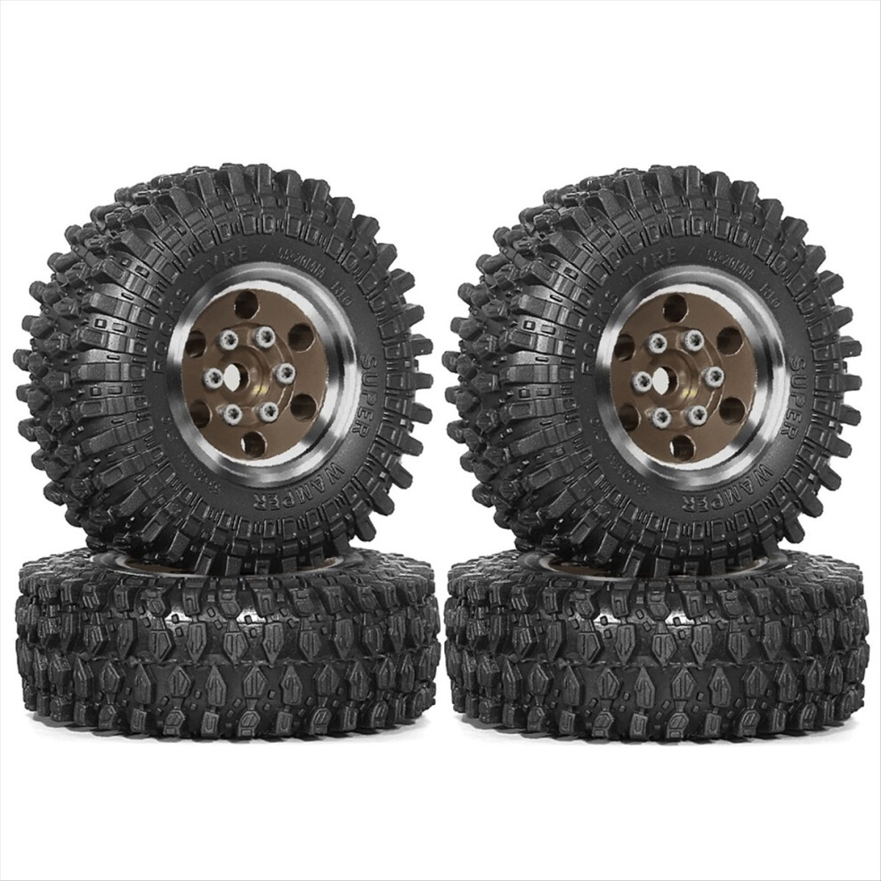 Photos - Parts for Drones & RC models 4pcs 55mm 1.0inch Metal Beadlock Wheel Tire for 1/