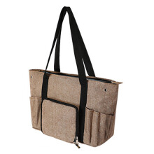 Crochet Bag Yarn Storage Organiser Knitting Bag Yarn Bag-Khaki