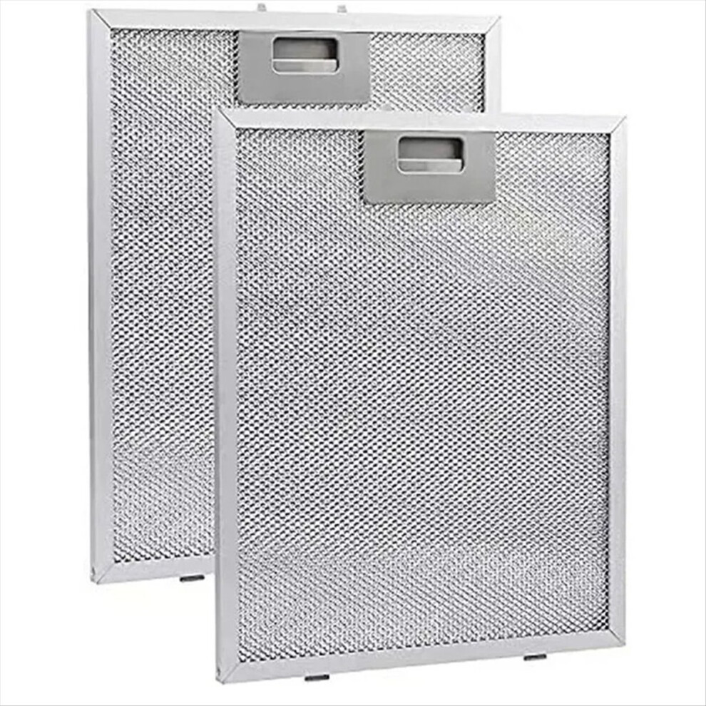 Melitt 2Pcs Cooker Hood Filters Metal Mesh Extractor Vent Filter