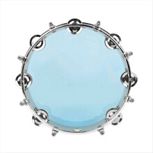 10 Inch Self-Adjustable Hand Shaking Bell Drum for Kids Adults