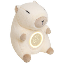 Capybara Plush Digital Alarm Clock for Kids with Stepless