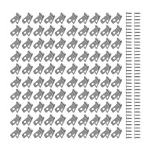 Set van 100 multifunctionele roestvrijstalen-Stijl B