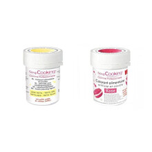 2 coloranti alimentari in polvere - rosa-giallo pastello