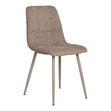 Sedia - EBUY24 - Middelfart - Set di 2 - Tessuto microfibra taupe - Design contemporaneo