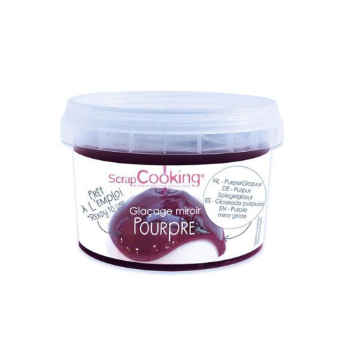 Fruchtgeschmack Glasur Spiegeleffekt Purpur 300 g