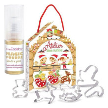 Kit de confeitaria atelier dos duendes + 1 pó alimentar iridescente dourado