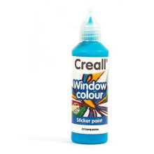 Tinta para janela reposicionável Creall Glass 80 ml - azul turquesa