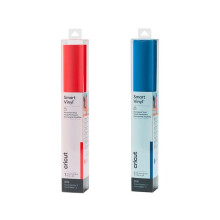 2 vinilos permanentes Cricut 91 x 33 cm - azul, rojo