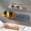 Wall Mounted Eyeglass Storage Rack Space Saving-Amber Orange 6