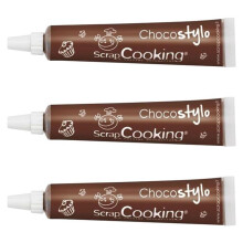 3 canetas de chocolate