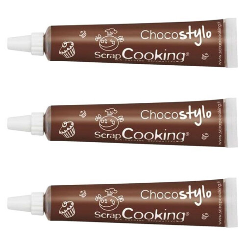 3 canetas de chocolate