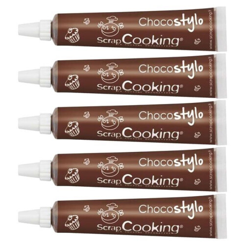 5 canetas de chocolate