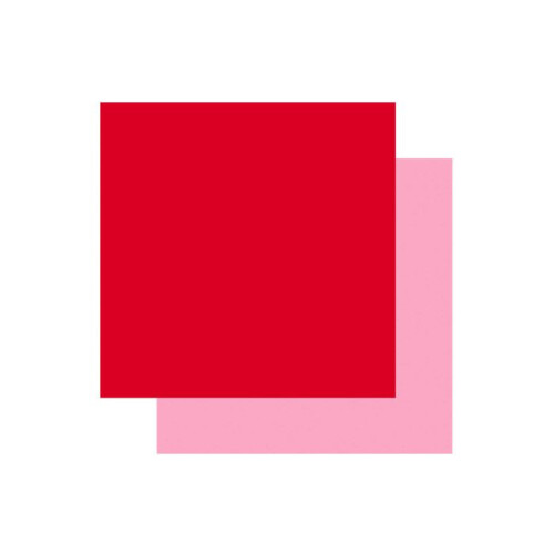 2 permanente Cricut-Vinyle 91 x 33 cm - rot, hellrosa