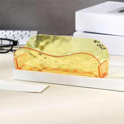 Wall Mounted Eyeglass Storage Rack Space Saving-Amber Orange 2