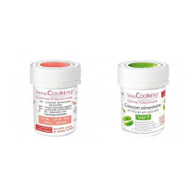 2 corantes alimentares em pó - coral-verde