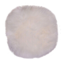 Ivory lambskin seat Ø 35 cm