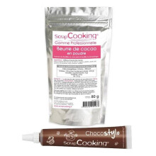 Burro di cacao in polvere 80 g + Penna di cioccolato