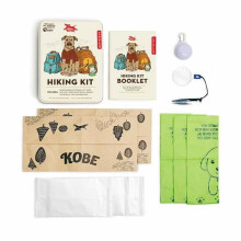 Kit da escursione per cani - KIKKERLAND - Beige - 3 sacchetti per escrementi - 2 ciotole d'acqua - Torcia frontale