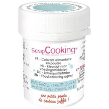 Corante alimentar em pó - SCRAPCOOKING - Pote 5g - Azul pastel