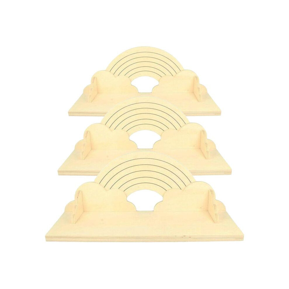 3 wooden Rainbow shelves 40 cm-image-OPC-PNCF9VW-NEW