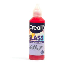 Tinta para janela reposicionável Creall Glass 80 ml - vermelho bordô