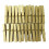 48 Mini-Wäscheklammern goldfarben 3 cm 1