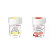 2 corantes alimentares em pó - amarelo pastel-corail