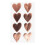 64 autocollants coeurs brillants rose doré 2