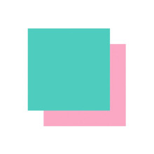 2 vinilos permanentes Cricut 91 x 33 cm - rosa claro, menta