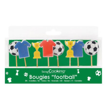 Velas de cumpleaños - Los Pitufos - Set de 8 - Multicolor - Para niños - Fabricadas en Francia