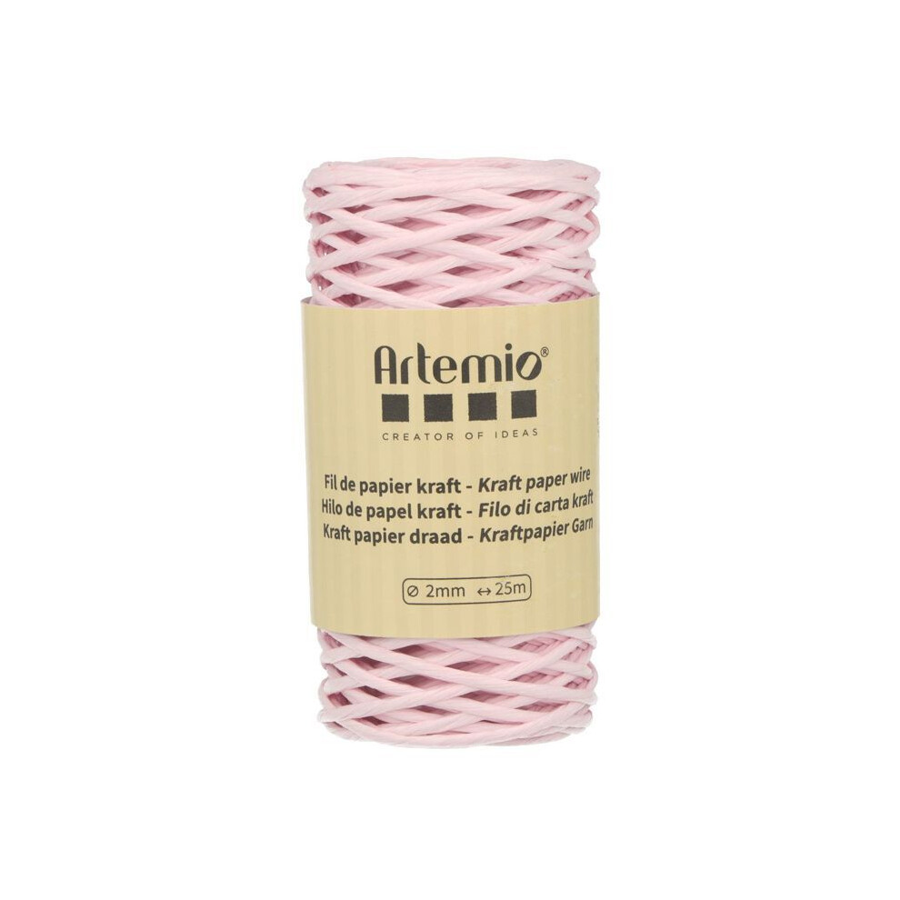 Pink Kraft Paper Twine 2Mm X 25 M 5414135251599