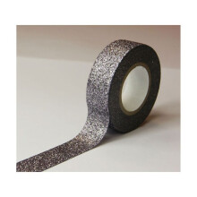 Masking Tape - Silber - Glitzer - Wiederverwendbar - 15 mm x 5 m