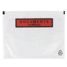 1 selbstklebende transparente Versandtasche A5
