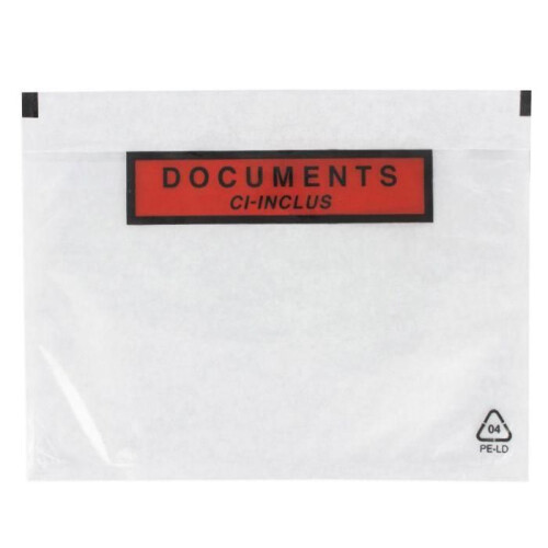 1 selbstklebende transparente Versandtasche A5