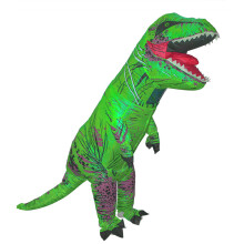 Minden felnőttnek megfelelő, Felfújható T-Rex jelmez tartós poliészter anyagból, Felfújható dinoszaurusz jelmez felnőtteknek, Könnyen