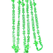 Mardi-Gras-Perlen, grüne Party-Perlenketten für festliche Anlässe und kulturelle Umzüge, vielseitiges Design aus strapazierfähigen Materialien,