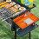 Grill BBQ Caddy, Πλαϊνό Ράφι 3σε1Γκριλ με Στρώμα Στάγδην, Μεγάλο Στρώμα Σπάτουλας 3