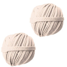 2 bobinas de algodão cabo para tecelagem de parede 50 m x Ø 2,5 mm