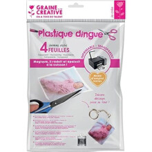Kit Papel Criativo - GRAINE CRÉATIVE - A4 - Transparente - 4 Folhas - Imprimível