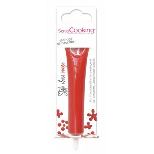 2 rote Schokoladenstifte 25 g 1