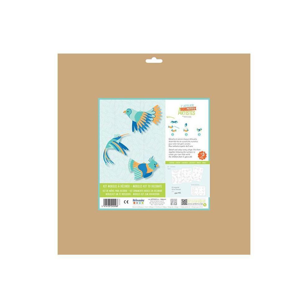 Decorative Mobile Kit For Kids - Hummingbird Birds Artemio