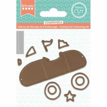 Matrice de découpe - ARTEMIO - Voiture - Multicolore - 9 x 3 cm - Scrapbooking