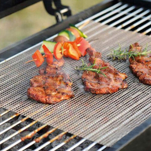 Αντικολλητικά πλέγματα καπνίσματος BBQ, ιδανικά για ψητά λαχανικά, ψάρια, φαχίτας, 2